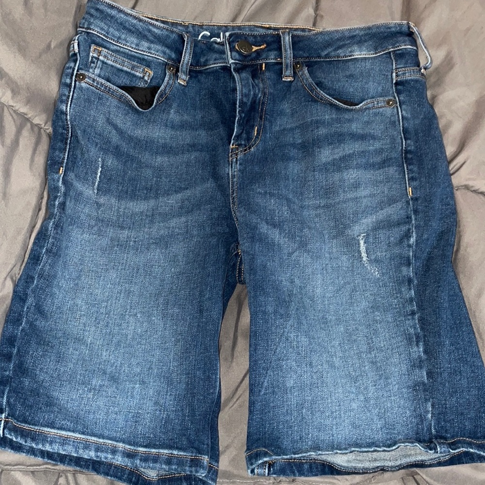 Calvin Klein Long Jean Shorts